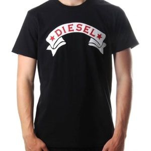DIESEL APPLIQUE BANNER LOGO T-SHIRT